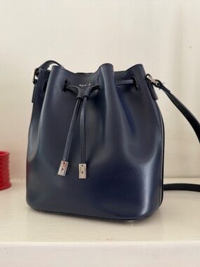 Leather Agnes B Bucket Bag